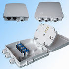 Indoor 8 Cores Ftth Terminal Box Fiber Optic Wall Mounting With Plc Splitter / Pigtail And Adapters