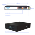 16 Port PoE Network Switch 16x10/100/1000mbps POE Port 2x1000mbps SFP UP Link Port