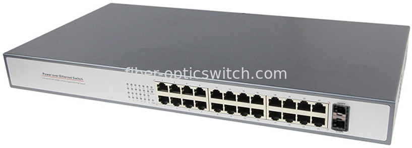 Factory OEM/ODM 24 Port Ethernet Fiber Switch 1000M 24 RJ45 Port Network Switch for Company Network